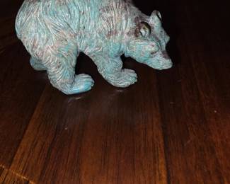Handcarved Turquoise Bear