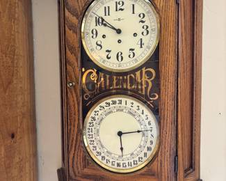 Old Looking Clock andCalendar