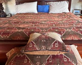 King Bed and bedding