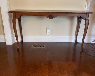 F4 - $85. Sofa Table. Measures 60" x 18" x 29" tall.