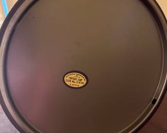 F61 - $60. Brass Bankers Lamp. Measures 18.25" tall.