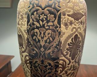 F41 - $60. Vintage Porcelain Lamp. 30" Tall. Needs new Shade.