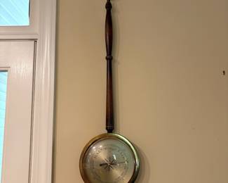 F18 - $40. Banjo Barometer. 36" tall.