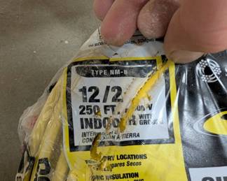 F93 - $80. Romex 12/2. 250' Electrical Wire.
