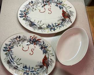 F73 - $575. Lenox Winter Greetings. 66 Pcs. And we have several original boxes.