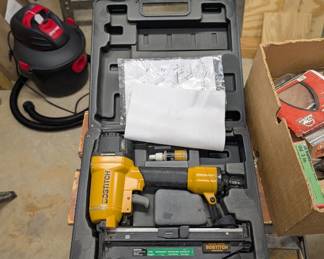 F82 - $20 Bostitch Pneumatic Nail Gun Model SB1664FN. 16 Gauge 1" - 2.5" Finish Nailer.