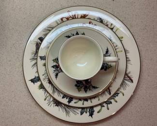 F73 - $575. Lenox Winter Greetings. 66 Pcs. And we have several original boxes.