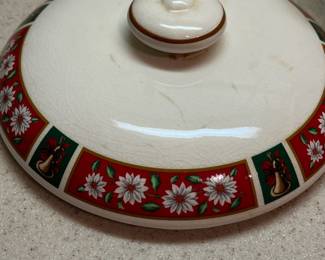 F20 - $250. Charlton Hall by Kobe Japan. "Classic Traditions" Christmas Pattern.