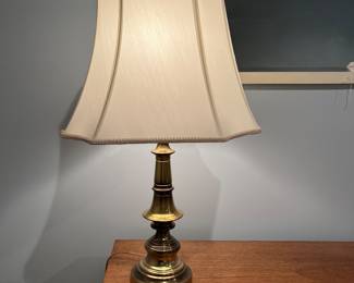 F67 - $40. Brass Table Lamp. Measures 29.5" tall.