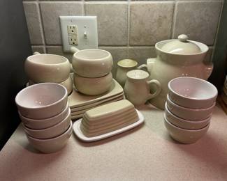 F74 - $75. Pfaltzgraff Cappuccino. 22 Pcs.