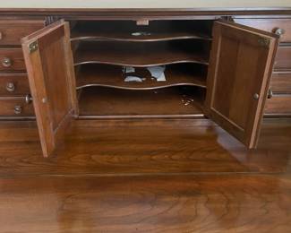 F3 - $150. Pennsylvania House Flip Top Desk. Very good vintage condition! Measures 34" wide x 18" deep x 41" tall.