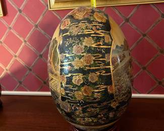 F40 - $80. Satsuma Eggs - 3 Pc Set. 2 - 4.5". 1 - 12".