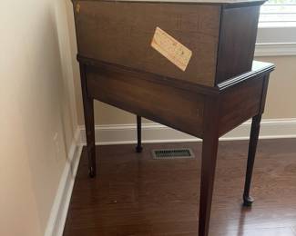 F3 - $150. Pennsylvania House Flip Top Desk. Very good vintage condition! Measures 34" wide x 18" deep x 41" tall.