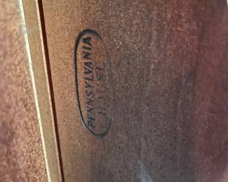 F7 - $85. Pennsylvania House Side Table with 2 Pull out trays. Measures 30" wide x 18" deep x 25" tall.