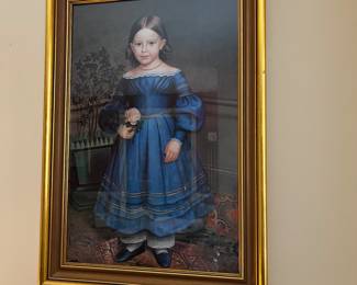 F30 - $50. Beautiful Framed Print of "Rosa Heywood" by Robert Peckham. Measures 21.25" x 30.25" tall.