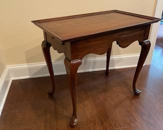 F7 - $85. Pennsylvania House Side Table with 2 Pull out trays. Measures 30" wide x 18" deep x 25" tall.