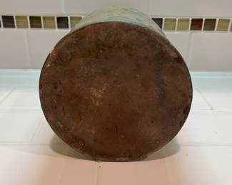 F56 - $60. Antique Canning Crock. Measures 5.25" x 7.5" tall.