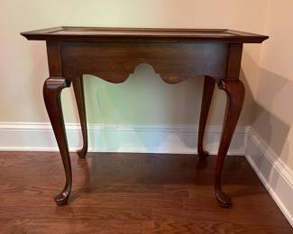 F7 - $85. Pennsylvania House Side Table with 2 Pull out trays. Measures 30" wide x 18" deep x 25" tall.