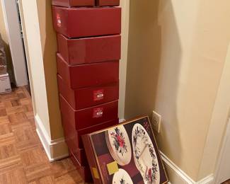 F73 - $575. Lenox Winter Greetings. 66 Pcs. And we have several original boxes.