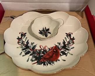 F73 - $575. Lenox Winter Greetings. 66 Pcs. And we have several original boxes.