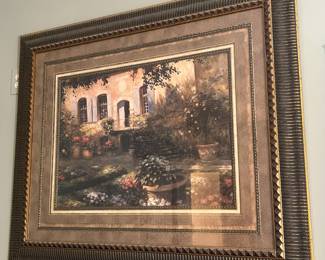 F33 - $35. Large Framed Print. Measures 48" x 40".