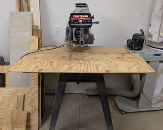 F91 - $100. Craftsman 10" Radial Arm Saw Contractor Series. Works!