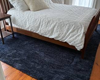 Blue area rug (90"x119.25")
