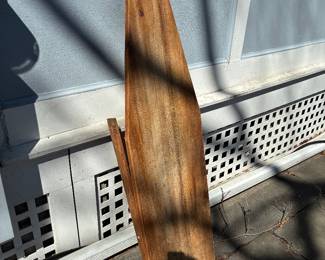 Wooden ironing board