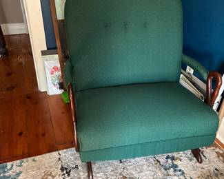 Green loveseat rocker