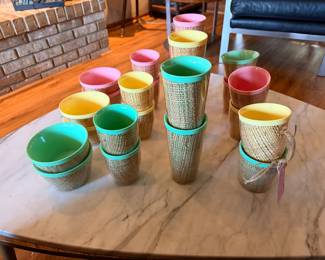 vintage cups, glasses and bowls