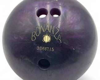 Vintage Bonanza 300 Bowling Ball Made Of Pink Urethane