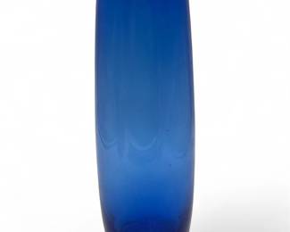 Cobalt Blue Art Glass Vase