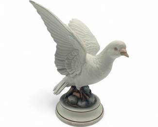 Vintage Porcelain White Dove Figurine