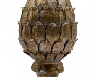 Decorative GoldTone Finial Shaped Like A Pinecone Or Artichoke