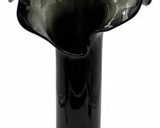 Black Studio Pottery Vase From Carol Barclay
