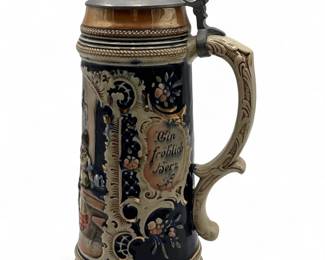 Vintage German Stoneware Beer Stein