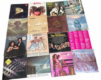 Collection Of TwentyFive Vintage Vinyl Records Including Barry White