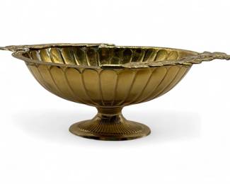 Decorative Footed Metal Bowl