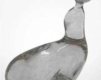 New Martinsville Glass Company Seal Figurine