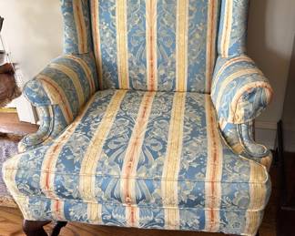 Upholstered wing chair