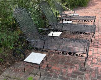 Meadowcraft chaise lounges