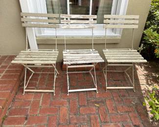 Set of 4 garden chairs