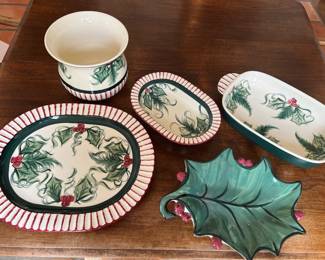 Gail Pittman Christmas pottery