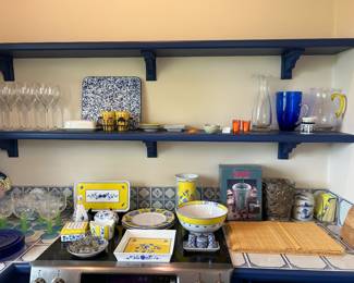 Assorted pieces of Chase Costa Azzura china 