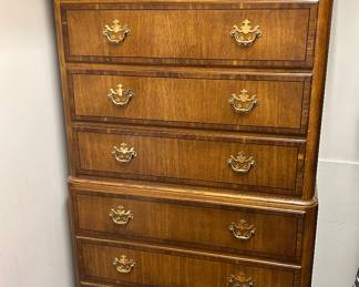 Baker Inlaid chest on chest