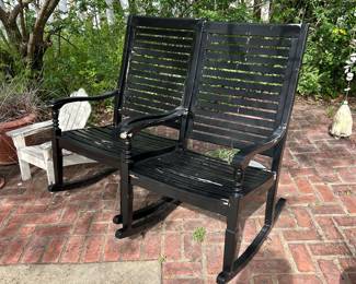 Pair of Frontgate outdoor rockers