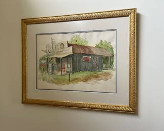 Watercolor of old store