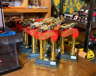 Hot Wheels trophies 