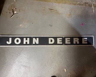 John Deere sign