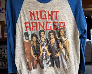 Vintage Night Ranger concert shirt